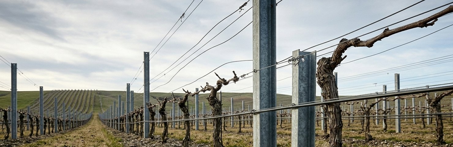 Шпалерные столбы оцинкованные купить